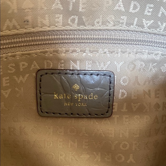 Kate Spade Crocodile Leather Crossbody Bag Gray - Picture 9 of 16